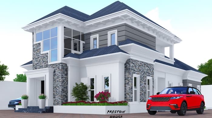 bungalow with penthouse designs in nigeria 3