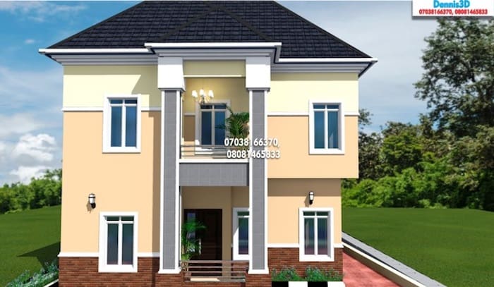 duplex designs on half plot of land in nigeria 3