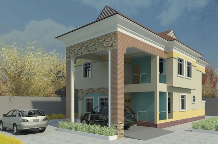 duplex designs on half plot of land in nigeria 6