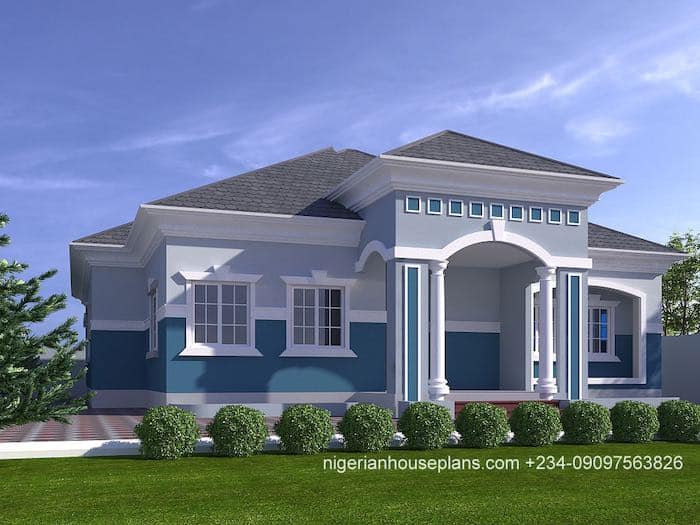 4 bedroom bungalow designs in nigeria 7